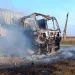 Тягач полностью сгорел после атаки дрона в Тельмановском округе, водитель в госпитале