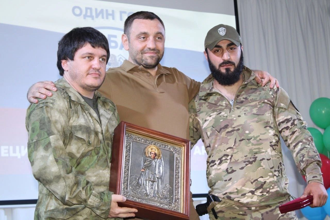 Бойцы батальона Арбат в Донбассе